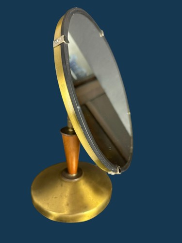 Vtg french vanity mirror - lg,