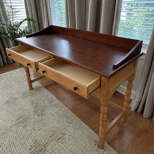 Farmhouse writing desk w - 54", w/